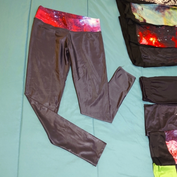 🏋🏼‍♀️Galaxy band - Misses size L Slim Fit, Ankle length Athletic leggings - Picture 1 of 3